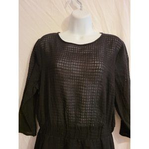 ASOS Sheer Long Sleeve Black Knee-Length NWT Sz 10